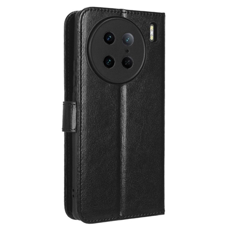 Kožené Puzdro Vivo X90 Pro Krikľavá Umelá Koža