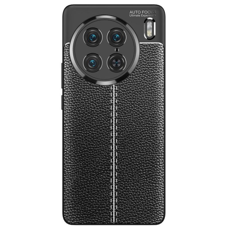 Kryt Vivo X90 Pro Efekt Dvojitej Kože Litchi