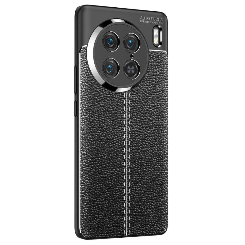 Kryt Vivo X90 Pro Efekt Dvojitej Kože Litchi