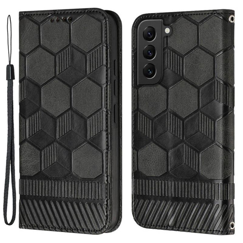 Kožené Puzdro Samsung Galaxy S23 Plus 5G Strappy Futbalový Štýl
