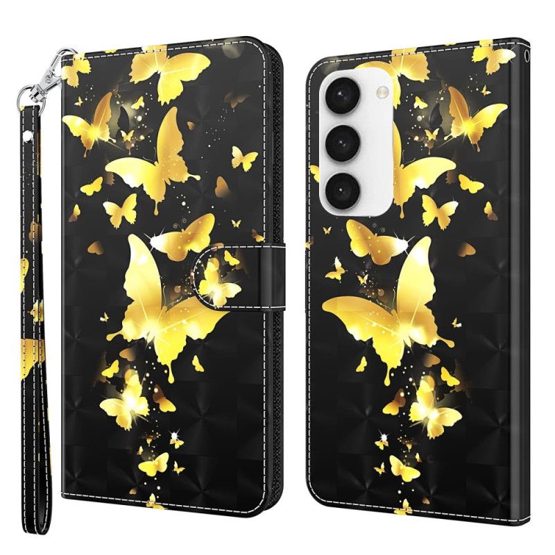 Kožené Puzdro Samsung Galaxy S23 Plus 5G Tangá Butterflies