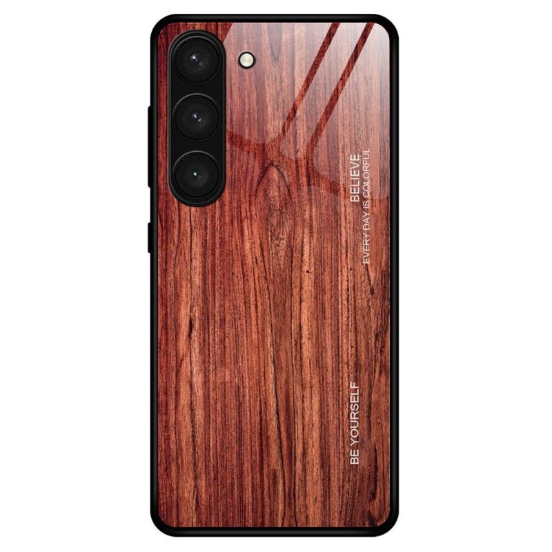 Kryt Samsung Galaxy S23 Plus 5G Drevené Dizajnové Tvrdené Sklo