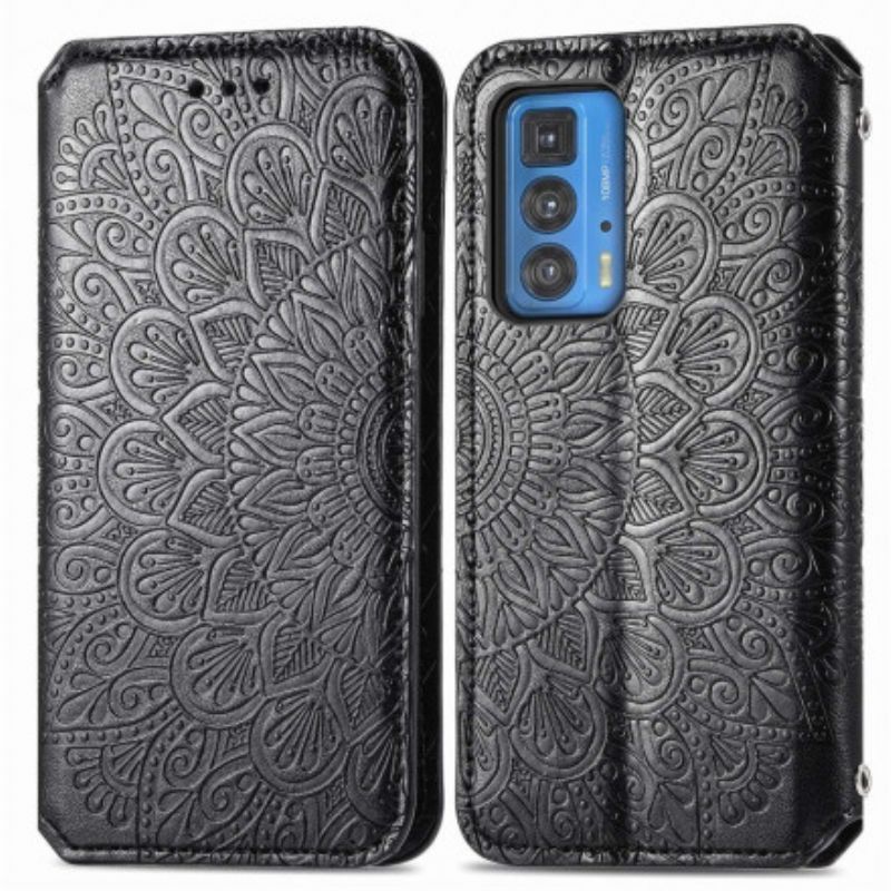 Flipové Puzdro Motorola Edge 20 Pro Kožené Puzdro Mandala