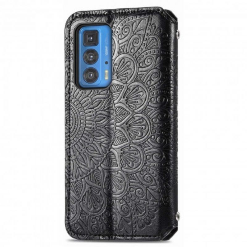 Flipové Puzdro Motorola Edge 20 Pro Kožené Puzdro Mandala