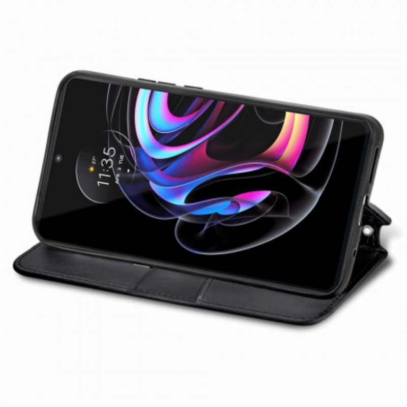 Flipové Puzdro Motorola Edge 20 Pro Kožené Puzdro Mandala