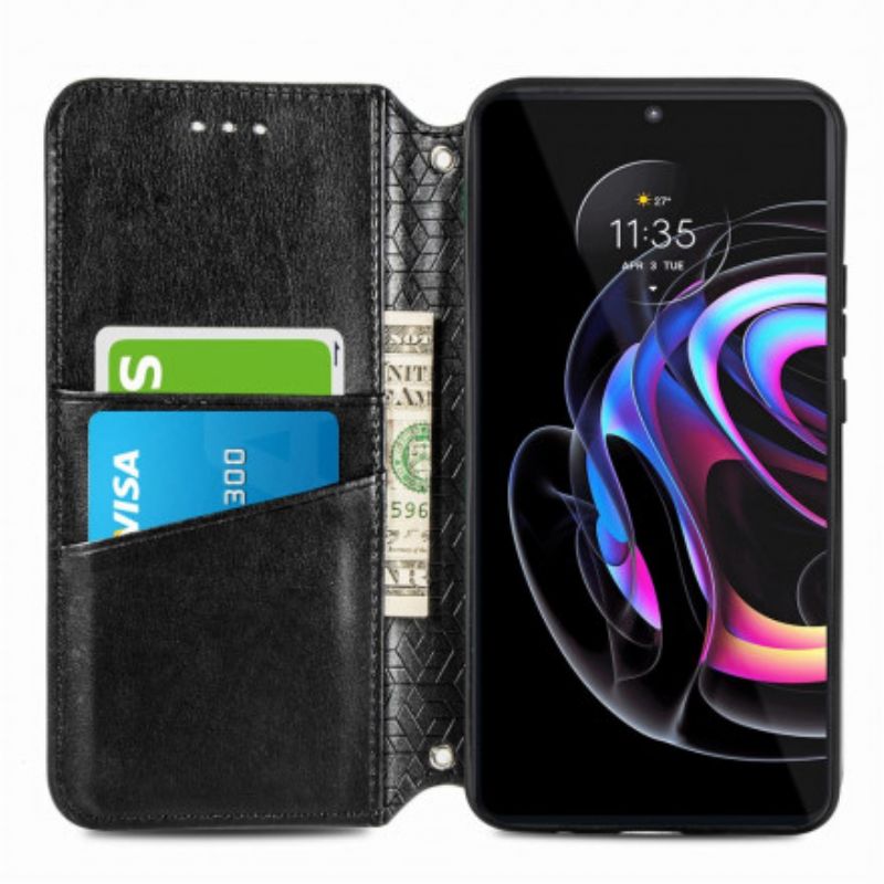 Flipové Puzdro Motorola Edge 20 Pro Kožené Puzdro Mandala