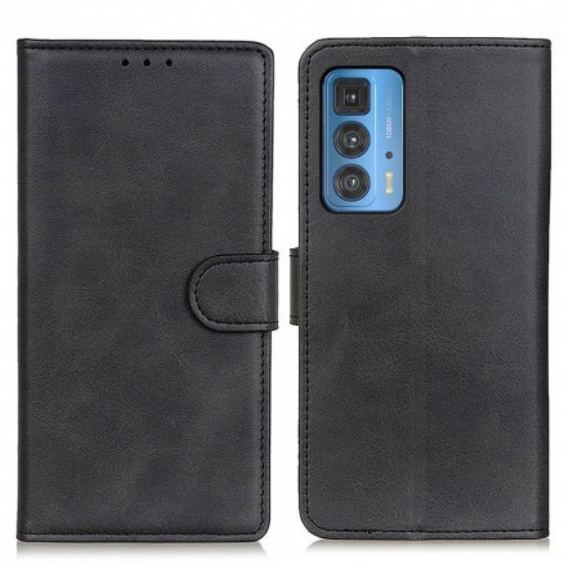 Kožené Puzdro Motorola Edge 20 Pro Efekt Matnej Kože