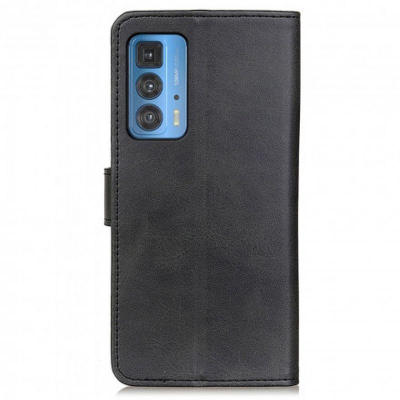 Kožené Puzdro Motorola Edge 20 Pro Efekt Matnej Kože