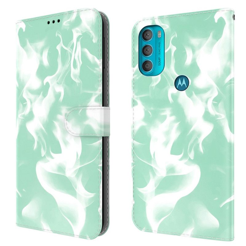 Kožené Puzdro Moto G71 5G Abstraktný Vzor