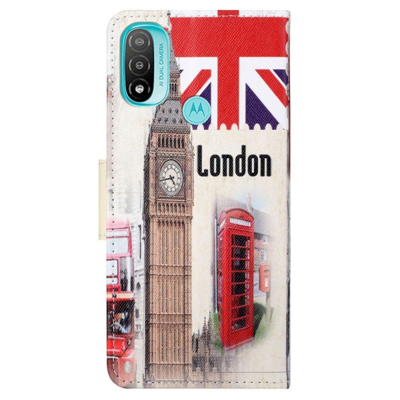 Kožené Puzdro Moto G71 5G Londýnsky Život