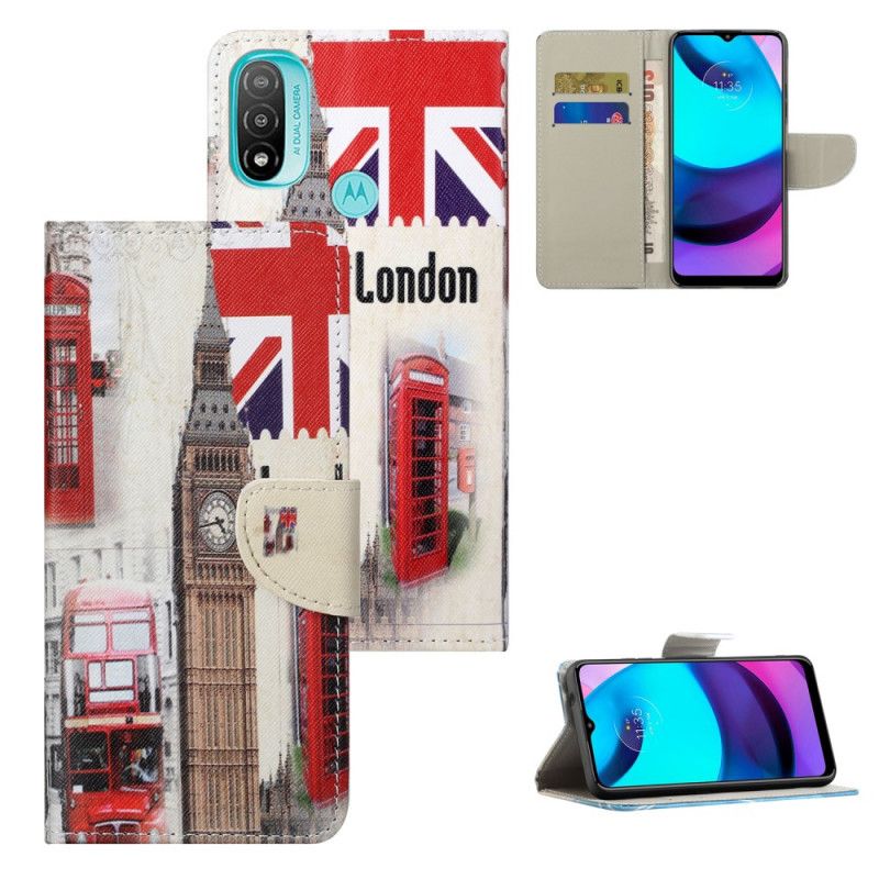 Kožené Puzdro Moto G71 5G Londýnsky Život