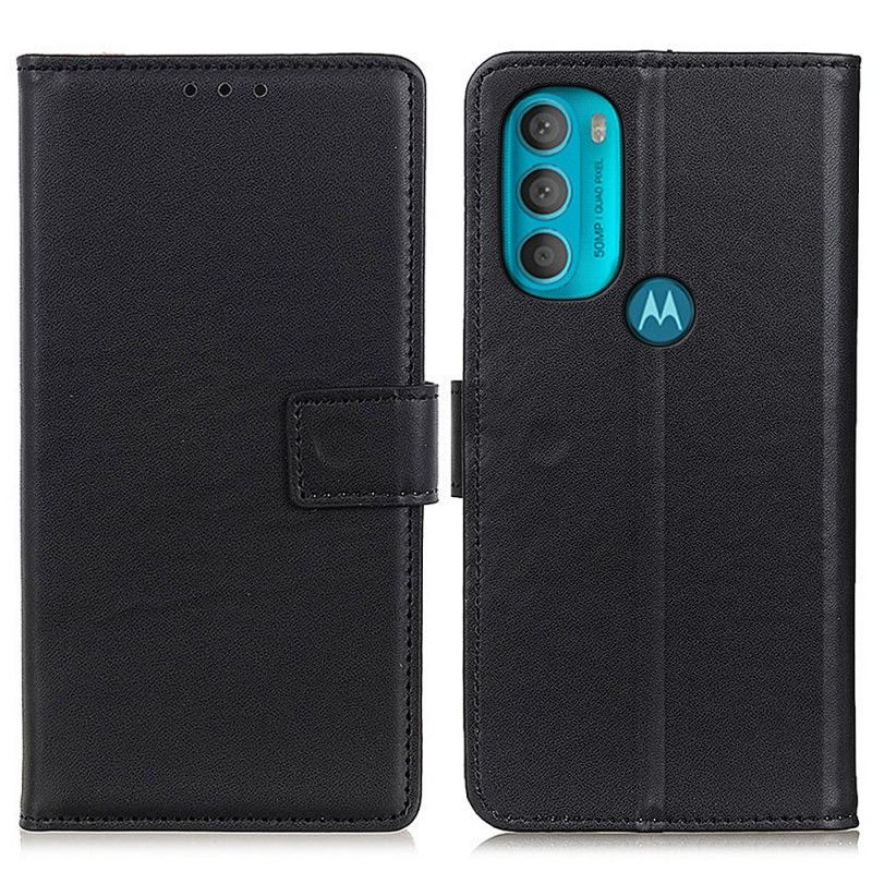 Kožené Puzdro Moto G71 5G Obyčajná Umelá Koža