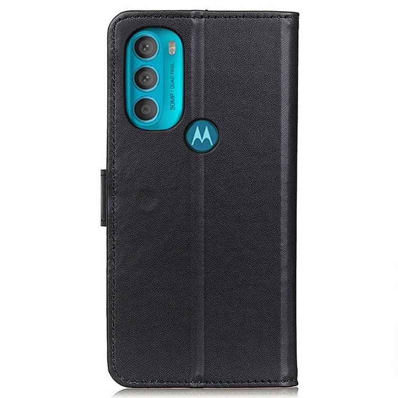 Kožené Puzdro Moto G71 5G Obyčajná Umelá Koža