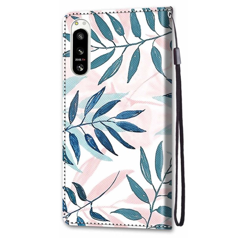 Flipové Puzdro Sony Xperia 5 IV Grafika S Lanyardom