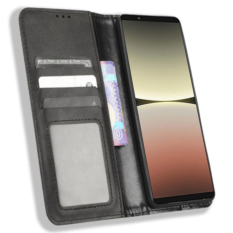 Flipové Puzdro Sony Xperia 5 IV Kožené Puzdro Štýlový