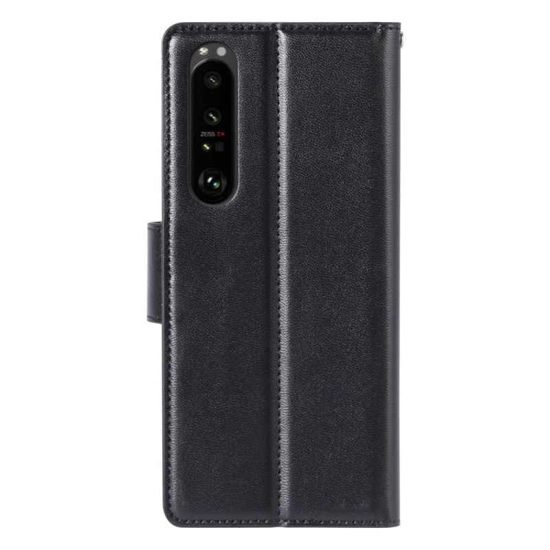 Kožené Puzdro Sony Xperia 5 IV Kožený Efekt Hanman