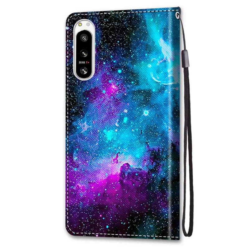 Kožené Puzdro Sony Xperia 5 IV Kozmická Obloha