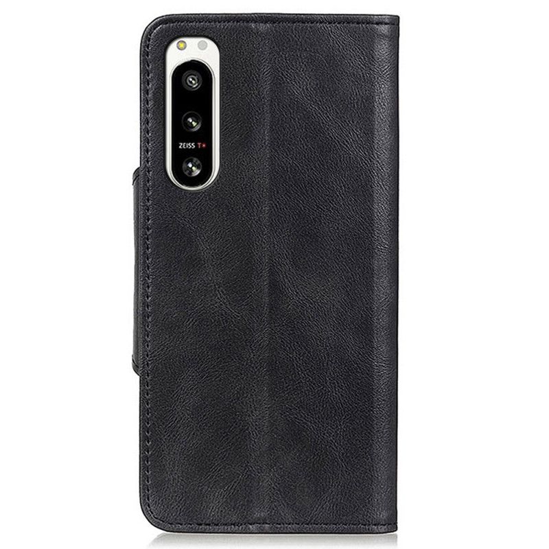Kožené Puzdro Sony Xperia 5 IV Magnetické Tlačidlo