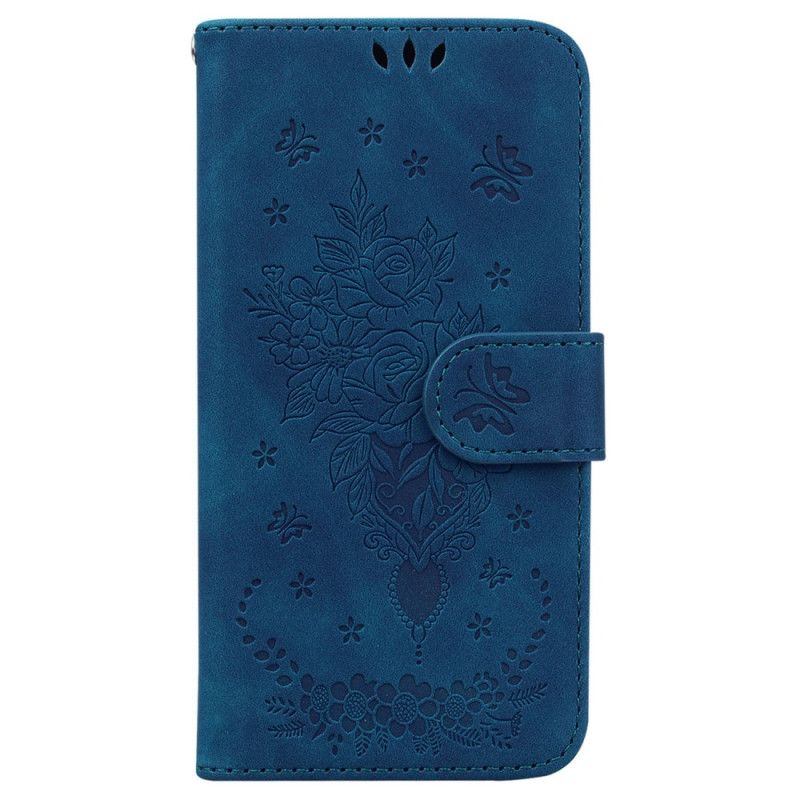 Kožené Puzdro Honor 90 Ruže S Remienkom