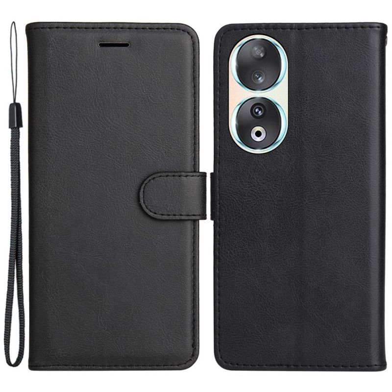 Peňaženkový Kryt Honor 90 Obyčajná Umelá Koža S Remienkom