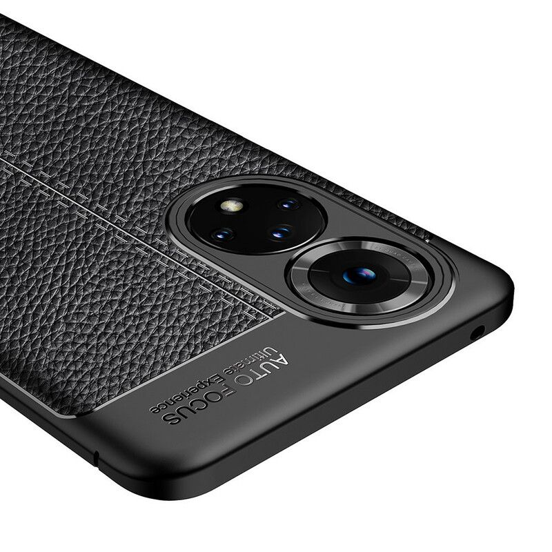 Kryt Honor 50 Pro Profesionálny Efekt Kože Litchi S Dvojitou Líniou