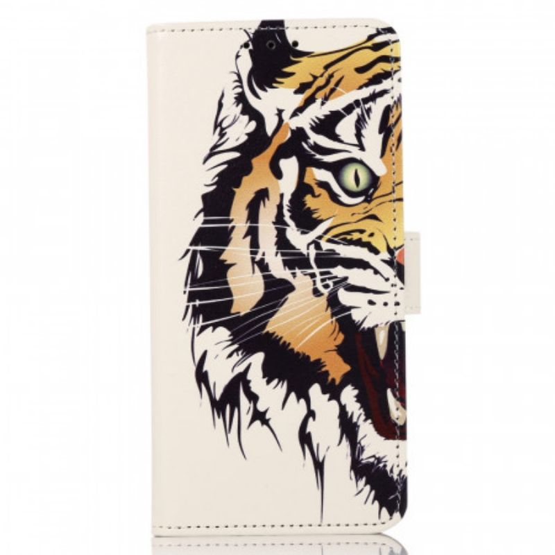 Kožené Puzdro Huawei Nova 9 Pro Divoký Tiger