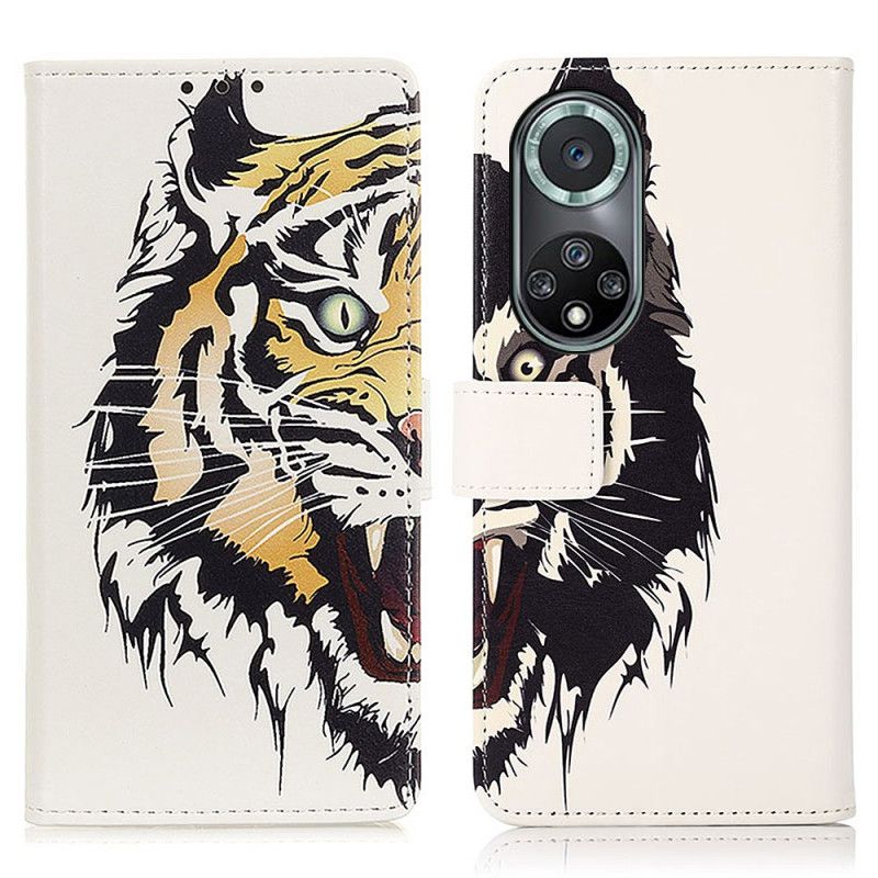 Kožené Puzdro Huawei Nova 9 Pro Divoký Tiger