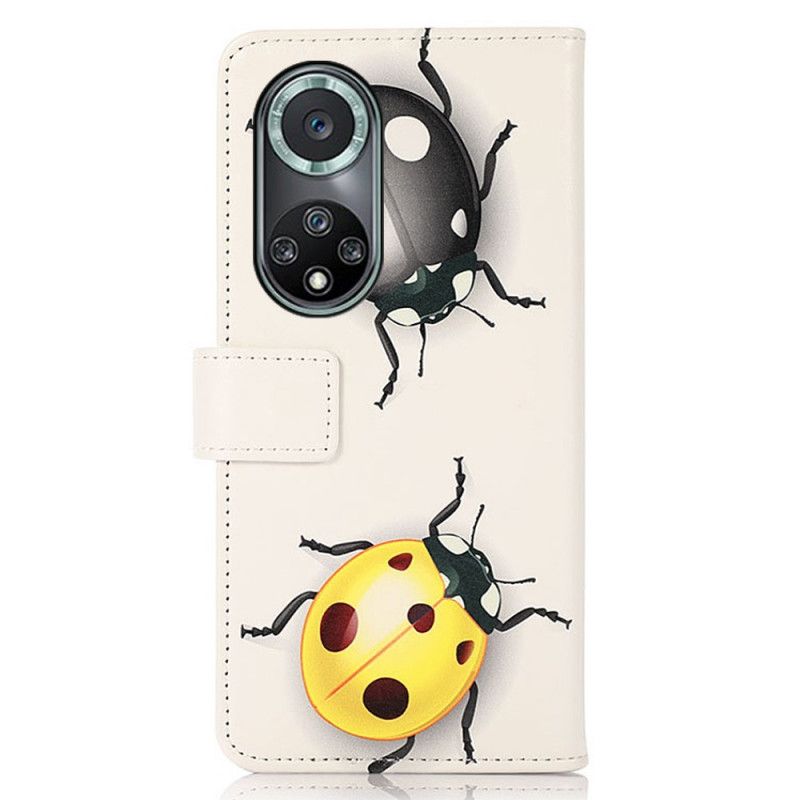 Kožené Puzdro Huawei Nova 9 Pro Lienky