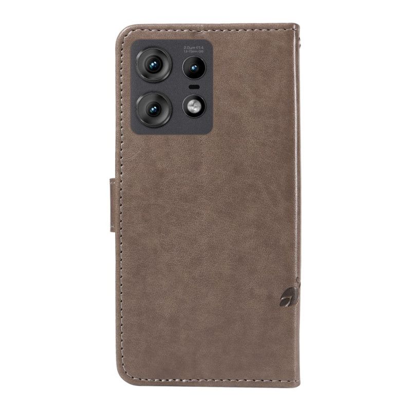 Puzdro Motorola Edge 50 Pro Motýle A Kvety