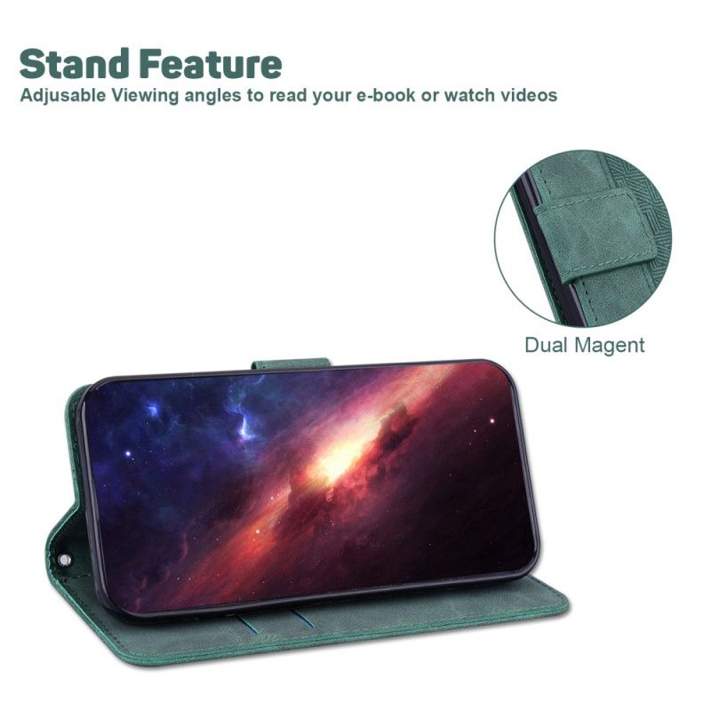 Puzdro Motorola Edge 50 Pro Pásik Tkaný Vzor