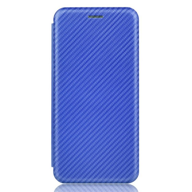 Flipové Puzdro iPhone 13 Mini Kožené Puzdro Uhlíkové Vlákno