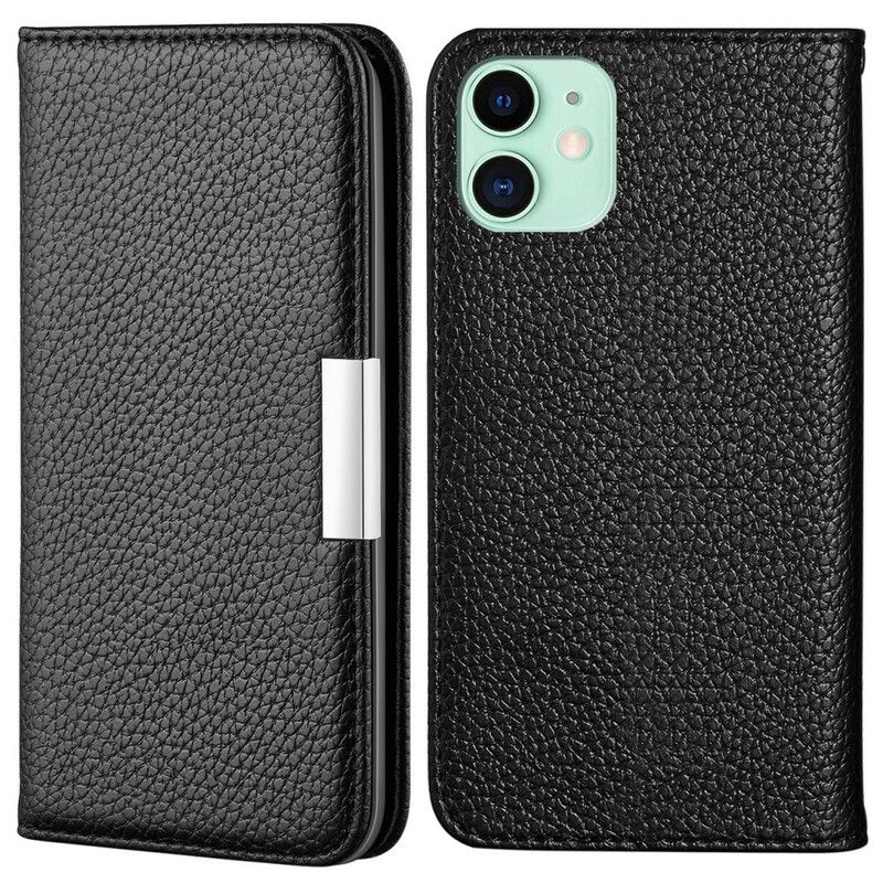 Flipové Puzdro iPhone 13 Mini Kožené Puzdro Umelá Koža Litchi Ultra Chic
