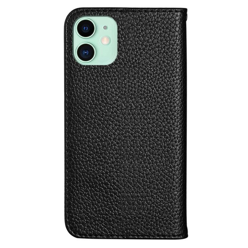 Flipové Puzdro iPhone 13 Mini Kožené Puzdro Umelá Koža Litchi Ultra Chic
