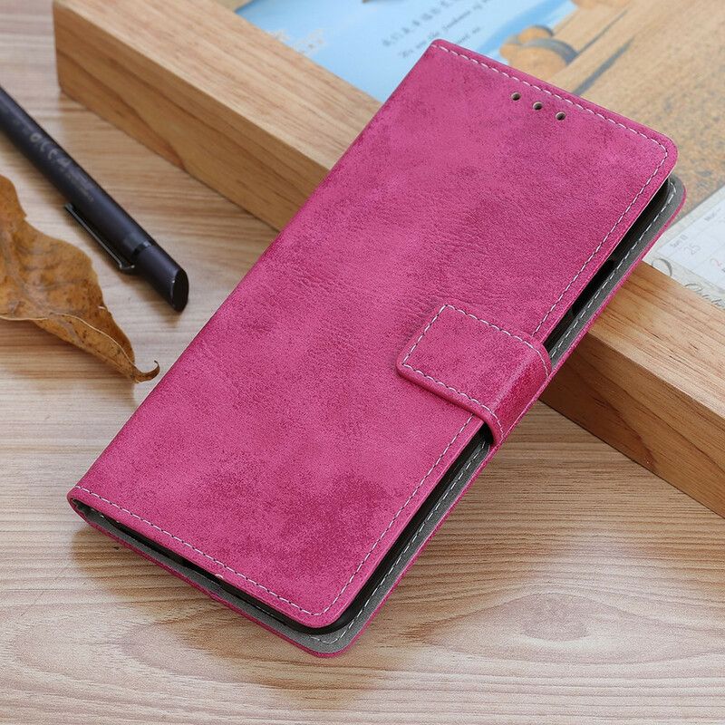 Kožené Puzdro iPhone 13 Mini Vintage Kožený Efekt