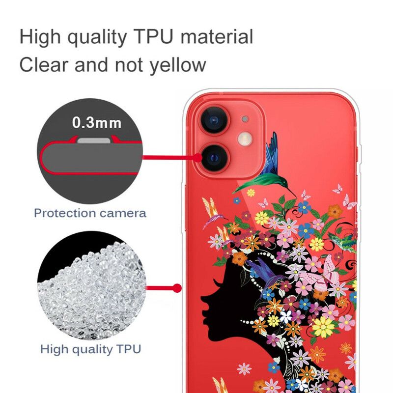 Kryt iPhone 13 Mini Krásna Kvetinová Hlava