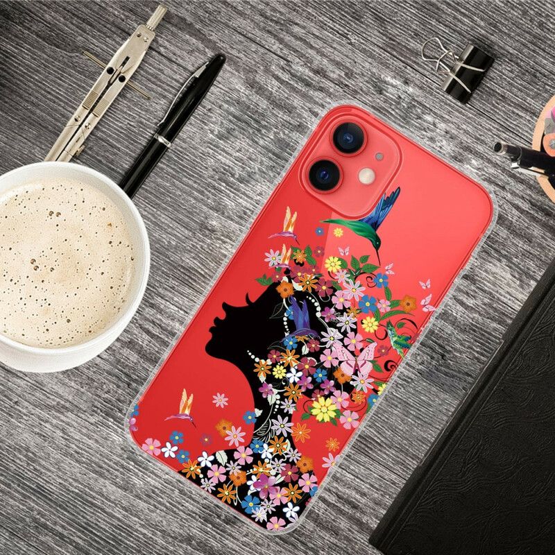 Kryt iPhone 13 Mini Krásna Kvetinová Hlava