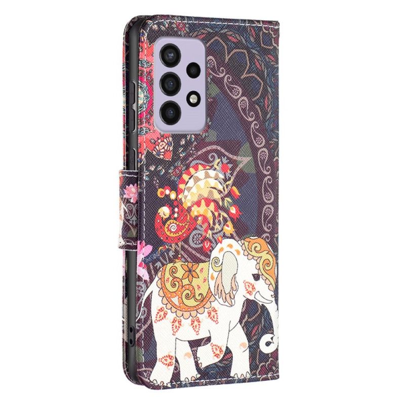 Kožené Puzdro Samsung Galaxy A33 5G Indický Slon