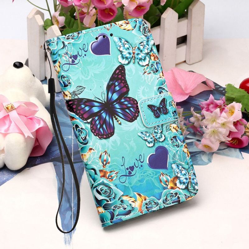 Kožené Puzdro Samsung Galaxy A33 5G Tangá Butterflies