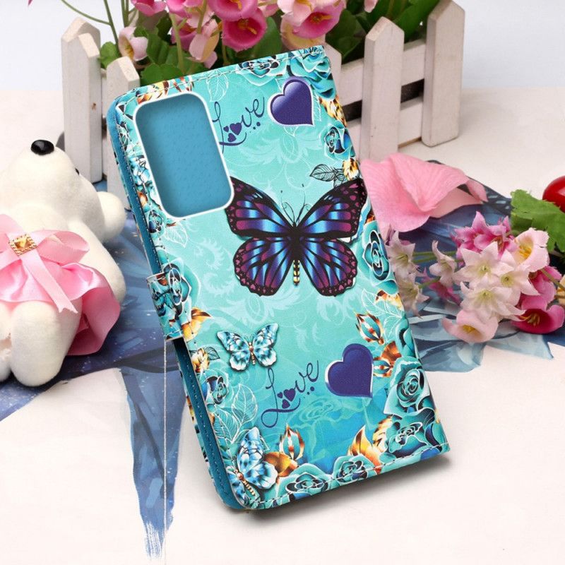 Kožené Puzdro Samsung Galaxy A33 5G Tangá Butterflies