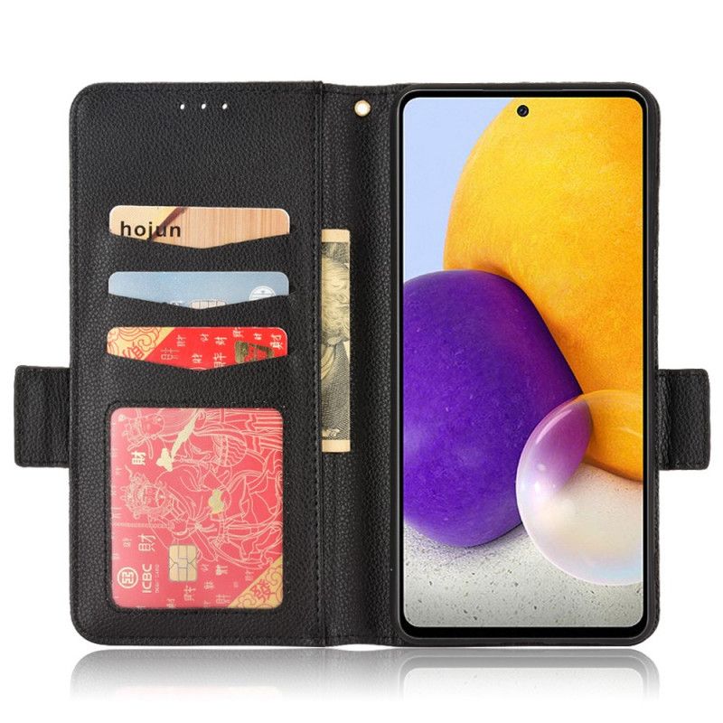 Kožené Puzdro Samsung Galaxy A33 5G Tradičná Umelá Koža Litchi