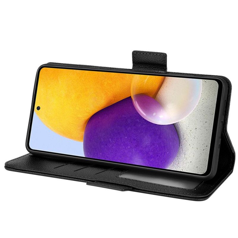 Kožené Puzdro Samsung Galaxy A33 5G Tradičná Umelá Koža Litchi