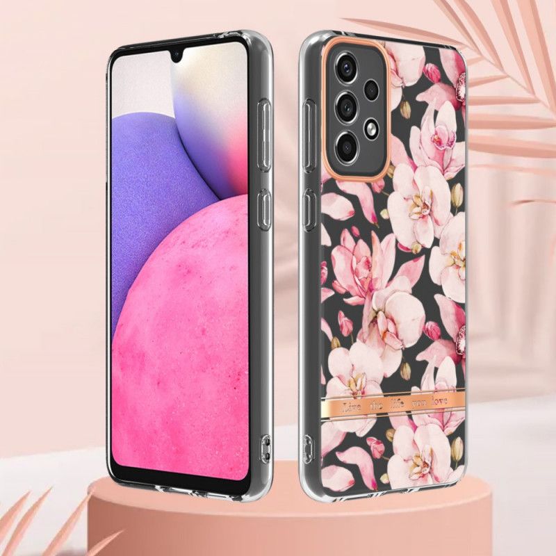 Kryt Samsung Galaxy A33 5G Bezšvové Kvetinové