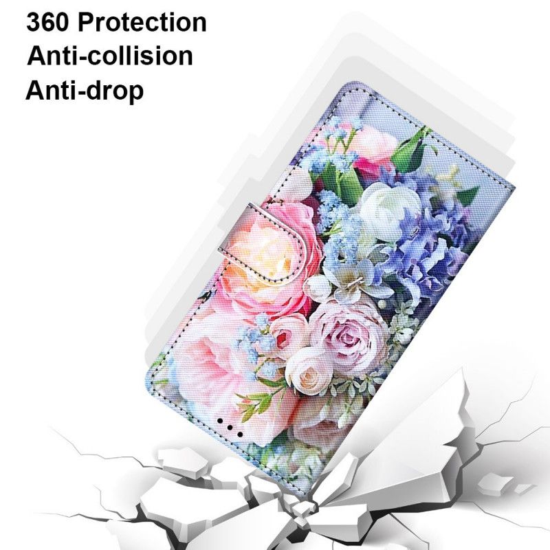 Peňaženkový Kryt Samsung Galaxy A33 5G Kvetinový Zázrak