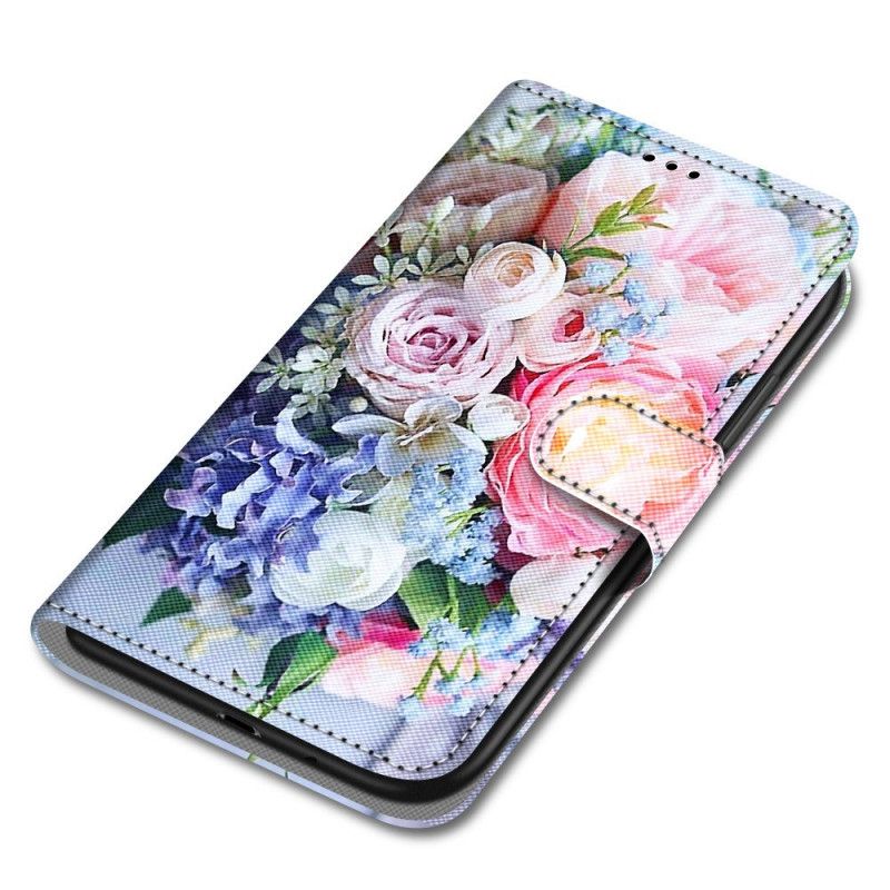 Peňaženkový Kryt Samsung Galaxy A33 5G Kvetinový Zázrak