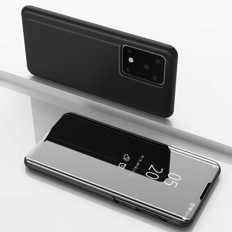 Flipové Puzdro Samsung Galaxy S20 Ultra Kožené Puzdro Zrkadlo