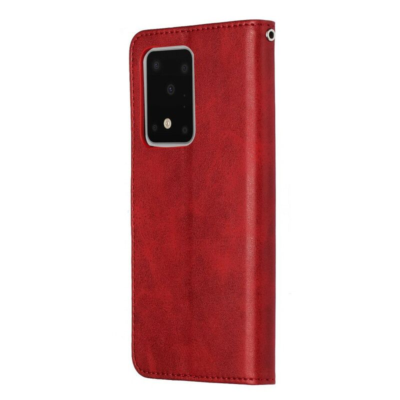 Kožené Puzdro Samsung Galaxy S20 Ultra Vintage Peňaženka Na Mince