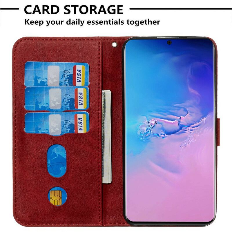 Kožené Puzdro Samsung Galaxy S20 Ultra Vintage Peňaženka Na Mince