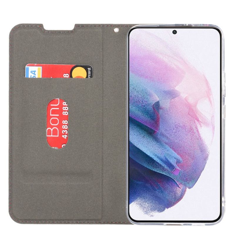 Flipové Puzdro Samsung Galaxy S22 5G Kožené Puzdro Remienok Triedy Z Umelej Kože
