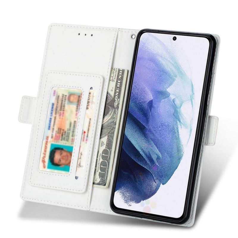 Kožené Puzdro Samsung Galaxy S22 5G Dekorácia Mandaly Na Remienku