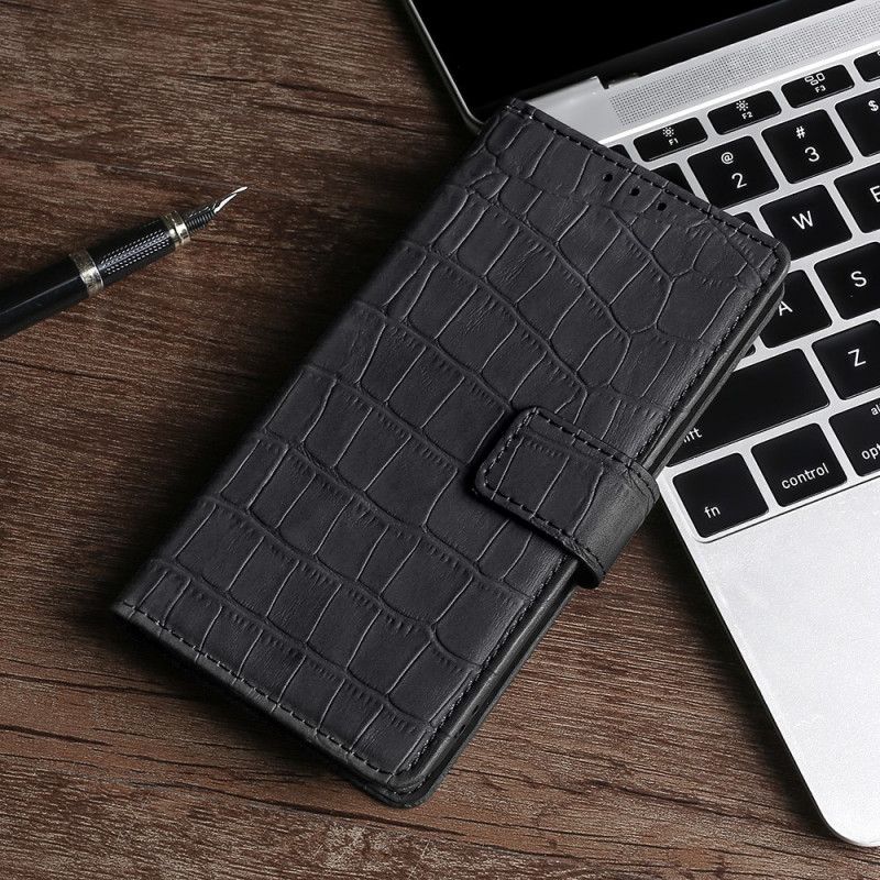 Kožené Puzdro Samsung Galaxy S22 5G Efekt Krokodílej Kože